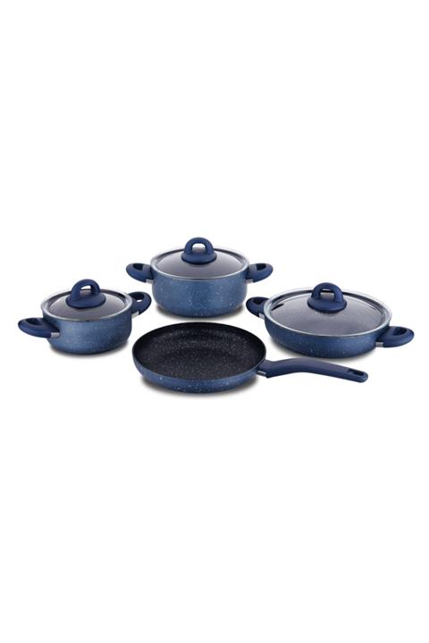 KORKMAZ Bella Granit Azura 7 Parça Tencere Seti