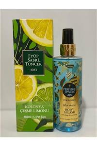 Eyüp Sabri Tuncer Çeşme Limonu 400 ml Kolonya Alana Blue Moon Vücut Spreyi Hediye