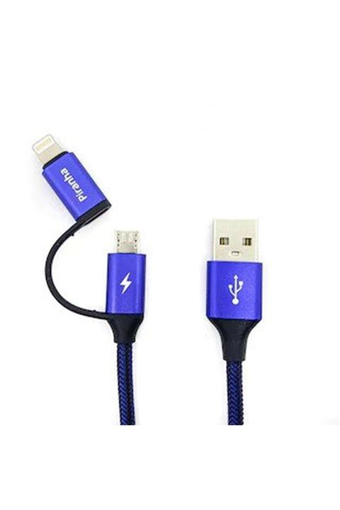 Piranha Iphone-android Micro Usb Data&şarj Kablosu 2.0a 1.2m.-hızlı Şarj