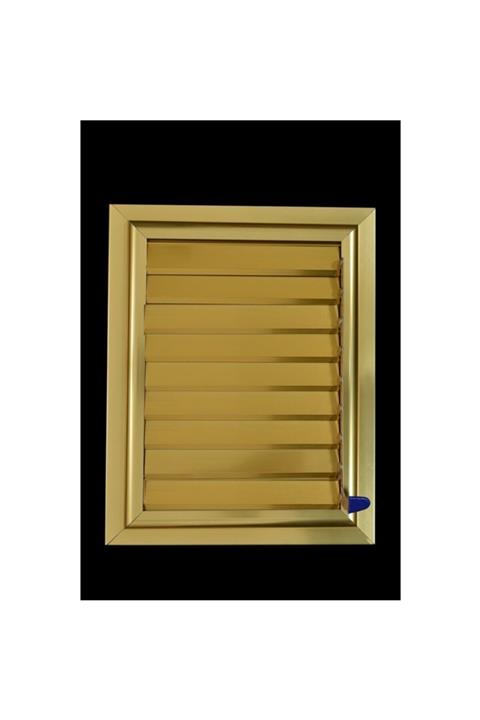 EYLÜL TASARIM Alüminyum Altın Banyo Wc Panjur Ve Menfezi 60 X 60