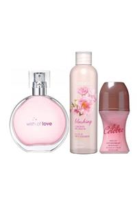 AVON Wish Of Love Bayan Parfüm Edt 50 Ml 3 Lü Set