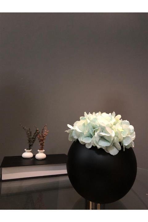 Turkish A2Z Dekoratif Siyah Mat Cam Fanus Akvaryum Vazo