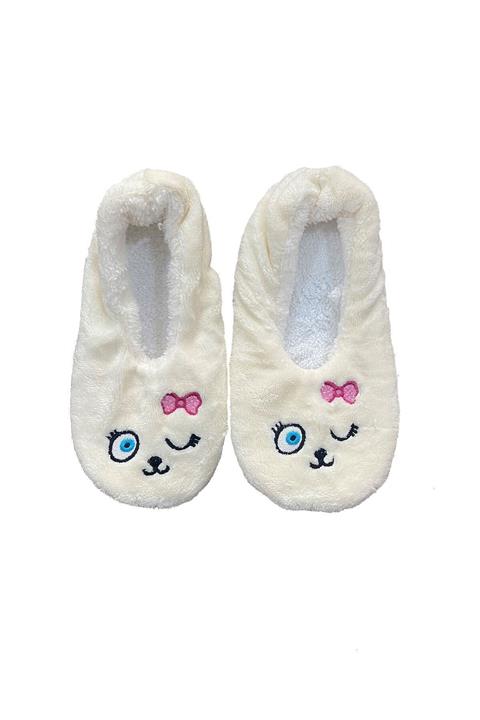 MOOD Club Nakışlı Kadın Babet 35 - 39 Krem Panduf