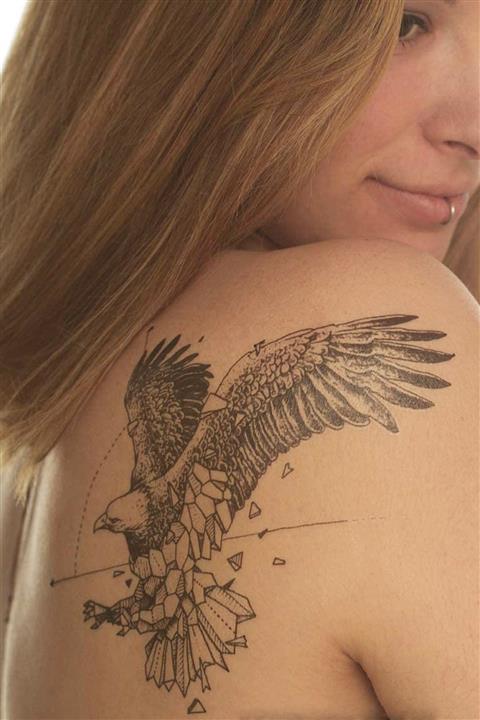 BP Tattoo Büyük Boy Kartal Dövmesi