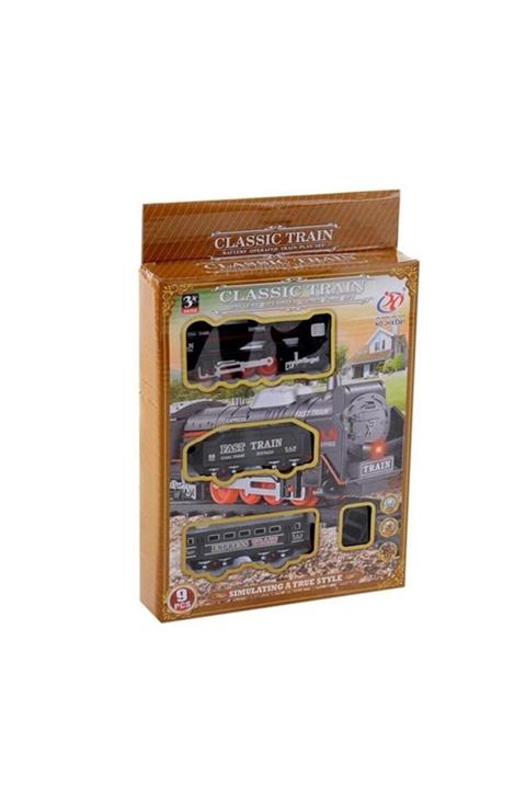 CanEm Çocuk Turuncu Pilli Kutulu Tren Seti 9 Parça