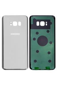 Samsung Galaxy S8+ Plus Için Arka Pil Batarya Kapağı - Gümüş