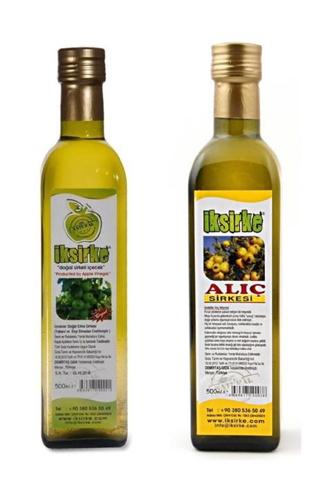 İksirke Sirke Paketi Yabani Elma+ Alıç Sirkesi 2'li