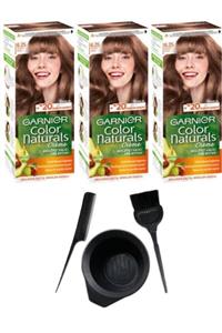 Garnier Color Naturals 6.25 Kestane Kahve 3 Adet+saç Boyama Seti