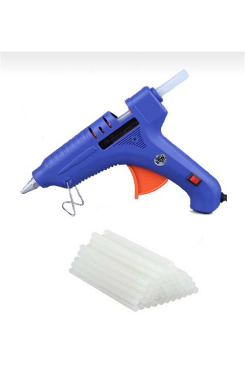 4eticaretteknik 20 W Sıcak Silikon Tabancası + 40 Adet Ince Mum