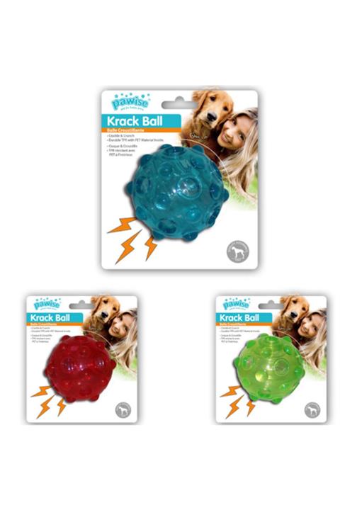 HİLALSHOP Pawise Krack Sesli Top Köpek Oyuncağı 7,5 Cm