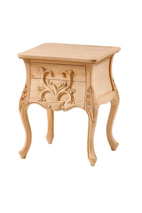 ROYS AHŞAP Ahşap 3534 Masif Ham Saksı Oymalı Komodin