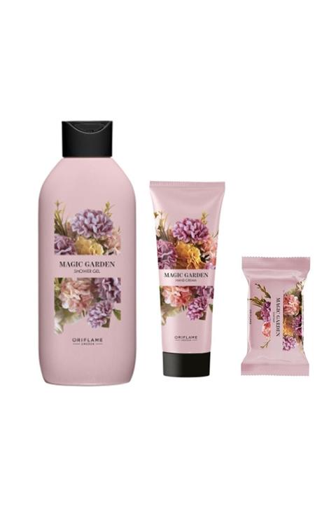 Oriflame Magic Garden Duş Jeli 250 ml El Kremi 75 ml Ve Sabun Set
