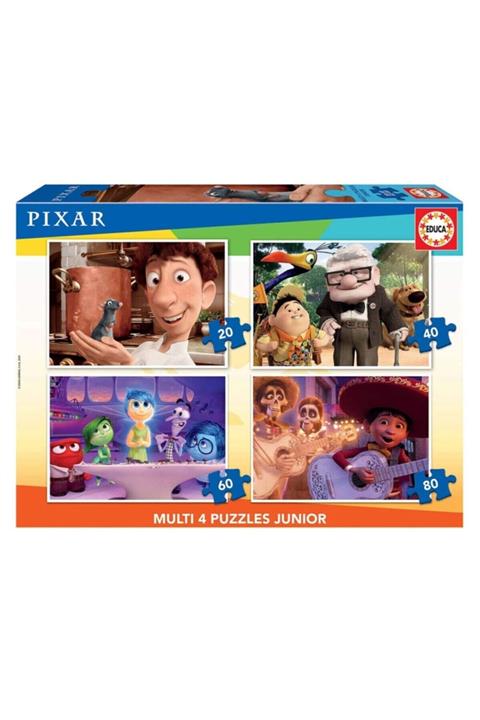 EDUCA 20-40-60-80 Parça Pıxar Multı 4 Puzzle Seti 18625