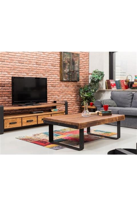 NUR AHŞAP Doğal Ahşap Orta Sehpa