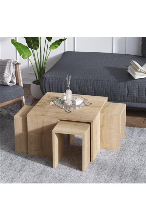 DECORMET Ortanca Sehpa Safir Meşe