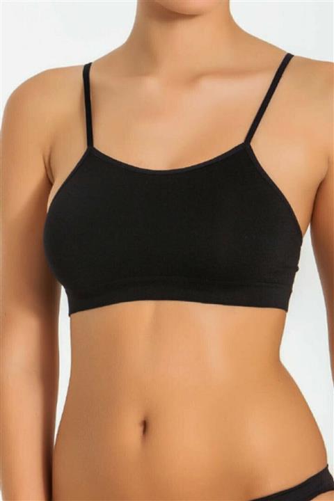 QEN Kadın Bambu Ip Askılı Pedli Büstiyer / Spor Sütyen