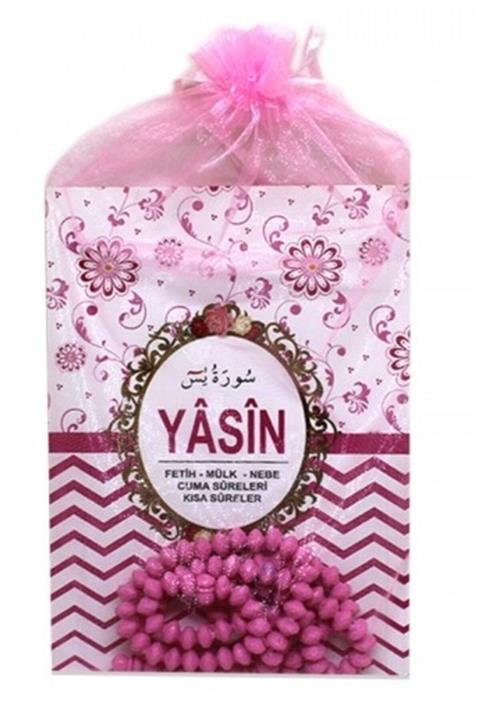 Haktan Yayın Dağıtım Çanta Boy Keseli Tesbihli Yasin-i Şerif Seti Pembe 10'lu Pkt