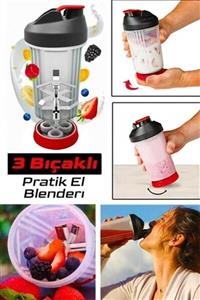 Vip Home Concept Pratik El Blenderı Manuel Elektriksiz Vip Doğrayıcı Kamp Sporcu Smoothie Uyumlu