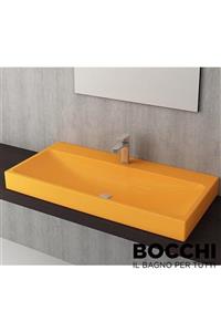 Bocchi Scala / Parma Tezgah Üstü Lavabo 100 Cm - P. Mandalina Sarısı