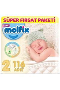 Molfix Bebek Bezi 2 Beden Mini 116 Adet