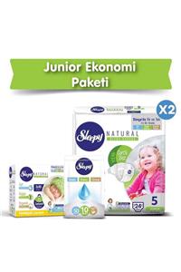 Sleepy Natural Bebek Bezi 5 Numara Junior Ekonomi Paketi