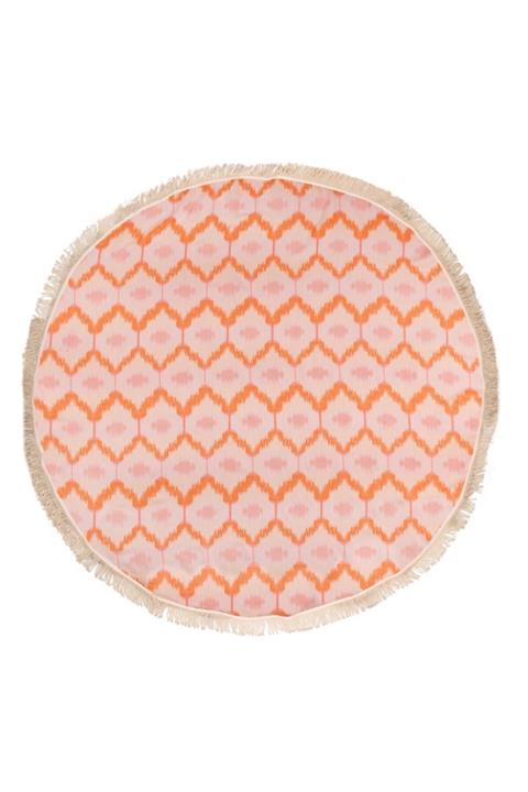 Begonville Ripple Turuncu Yuvarlak Peştemal