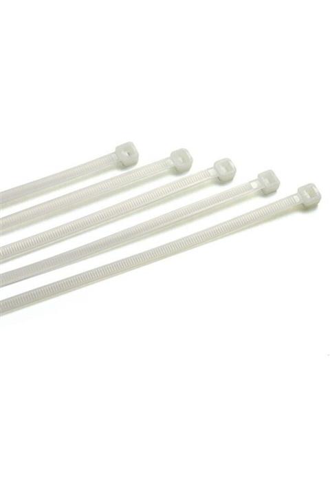 AKSUFEZ Beyaz  Plastik Cırt Kelepçe 4.8 X 250 mm 100 lü Tnr-0312