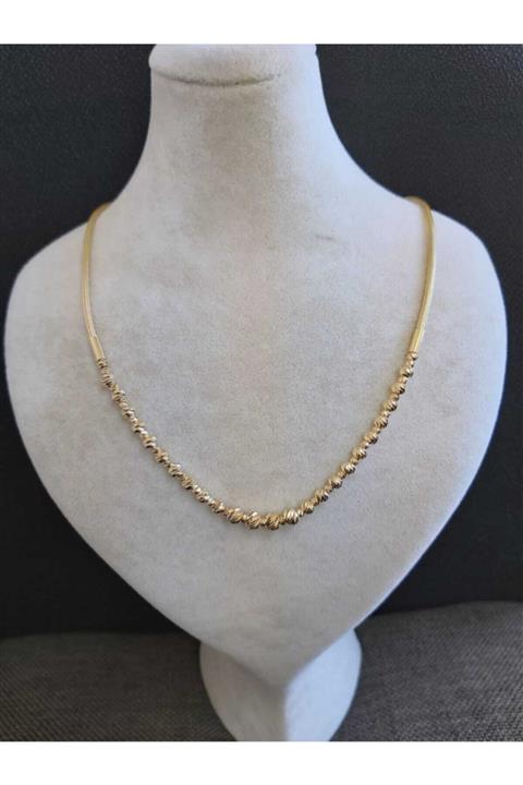 Haseller 14 Ayar Italyan Zincirli Dorika Kolye