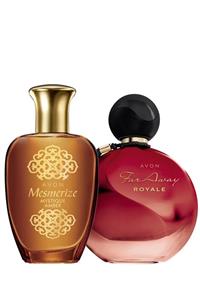 AVON Far Away Royale Ve Mesmerize Mystique Amber Kadın Parfüm Paketi