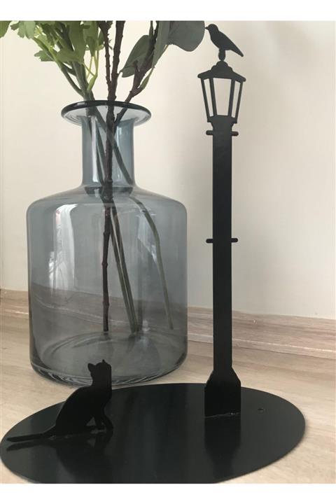 megatrend Kedi Ve Kuş Desenli Metal Havlu Peçetelik