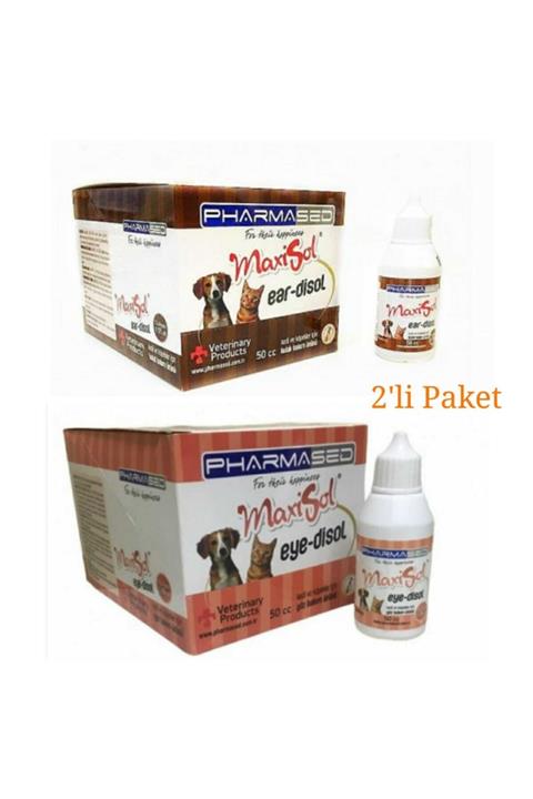 Maxisol Kedi Ve Köpekler Için Kulak Ve Göz Bakım 50cc 2'li Paket