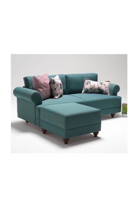 Evdebiz Samara Köşe Koltuk Turkuaz