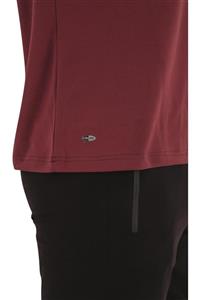 Crozwise Erkek Bordo Polyester Mesh Polo Yaka Spor Tişört