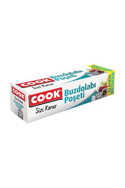 COOK Cook  Buzdolabı PoşKüçük Boy 70'Li 25 Adet Bed