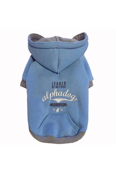 Alphadog Design Leader Köpek Sweatshirt Açık Mavi