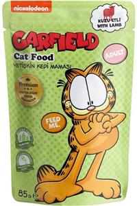 GARFIELD Kuzu Etli Yetişkin Kedi Maması Pouch 85 Gr 24 Adet