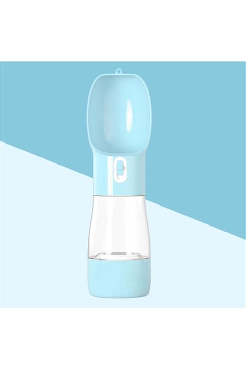 MİKOPET Kedi- Köpek Seyahat Sulsuğu + Mama Kabı (mavi)