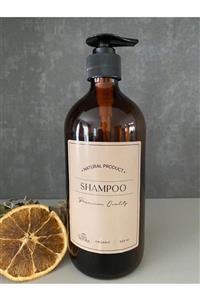 CASANATURA Amber Cam Şişe 500ml Shampoo Kraft Etiket Csn-ambr-002