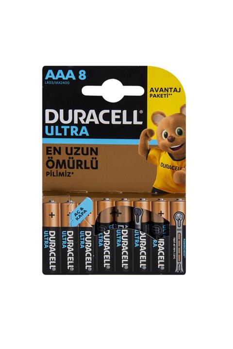 Duracell Ultra Ince Kalem Pil 8'li Aaa