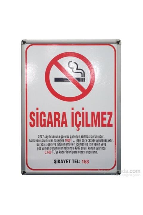 AKYAZI Sigara İçilmez Levhası 50x70 Metal Çer 0506