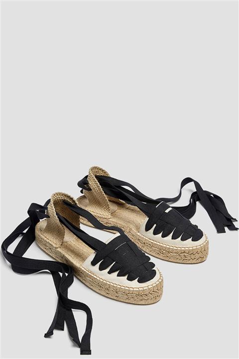 Pull & Bear Bağcıklı Jüt Espadril