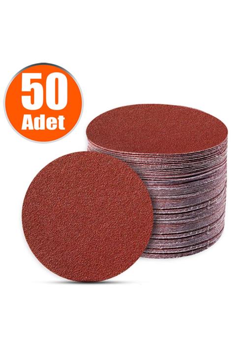 UGR 50 Adet Cırt Zımpara 115 Mm Spiral Avuç Taşlama Matkap Uyumlu (400 KUM)
