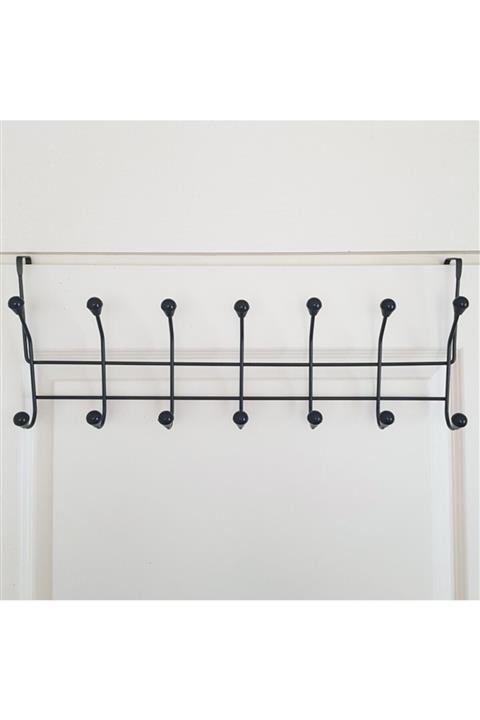 pazaristanbul Piev Siyah 7 Li Kapı Arkası Askılık