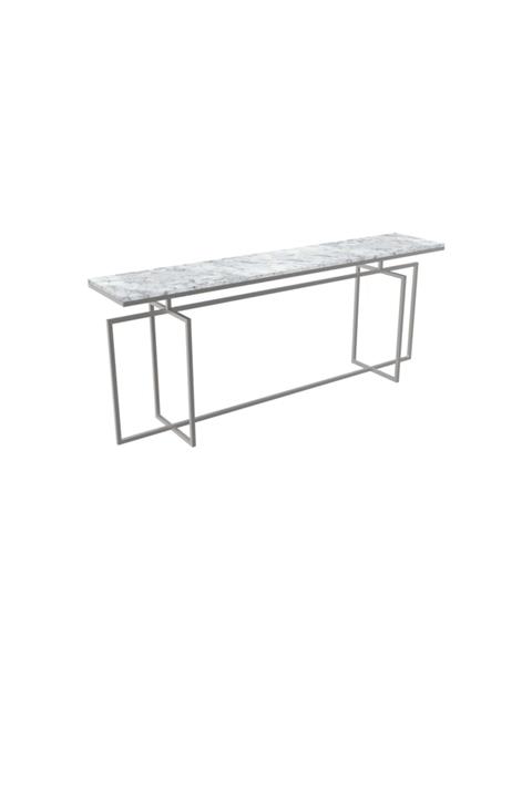 MAKSA Anji 200cm Carrara White Satine Paslanmaz Konsol