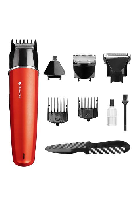 Silver Crest Sc-200u Kırmızı 7in1 Erkek Bakım Seti Süper Hızlı Şarjlı Saçsakal Tıraş Makinasi