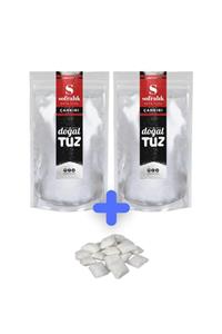 Doğaltuz Bundle Set - Çankırı Kaya Tuzu Ince Tip 2x1000gr + Hediye Bulaşık Makinası Tuzu 1 Kg - Doğal Tuz