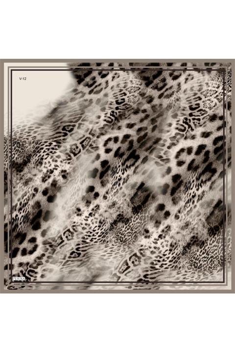 SURA 1826-v7 Ipek Saten Eşarp Kadın 90*90 Ebat