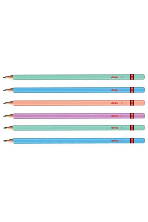 Rotring Metalik 6 Lı Kurşun Kalem (2090067)