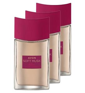 AVON Soft Musk Delice Velvet Berries Kadın Parfüm Edt 50 Ml. Üçlü Set