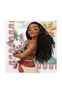 sweetsorcery Beyaz Moana Baskılı Peçete 20 Adet